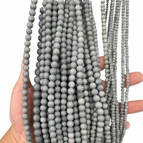 Jadeit Perlen, rund, DIY & verschiedene Größen vorhanden, Länge:ca. 38 cm, verkauft von Strang[