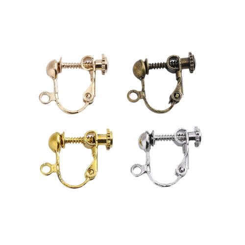 Brass Clip On Earring Finding, plated, DIY [