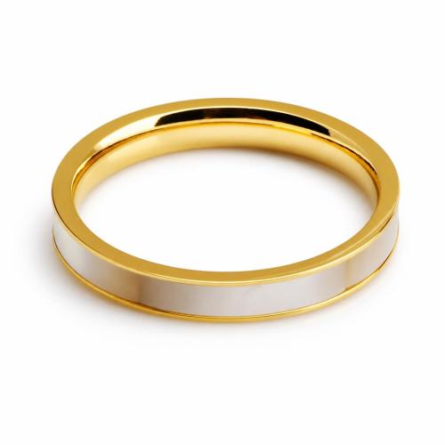 Bague en acier inoxydable, Acier inoxydable 304, Placage de couleur d'or, normes différentes pour le choix & pour femme Vendu par PC[