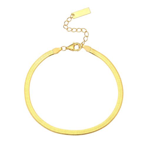 argent sterling 925 bracelet, avec 4cm chaînes de rallonge, chaîne serpent & pour femme, plus de couleurs à choisir Environ 20 cm, Vendu par PC