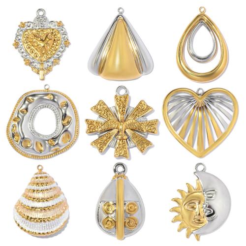 Titanium Steel Pendants, plated, DIY 