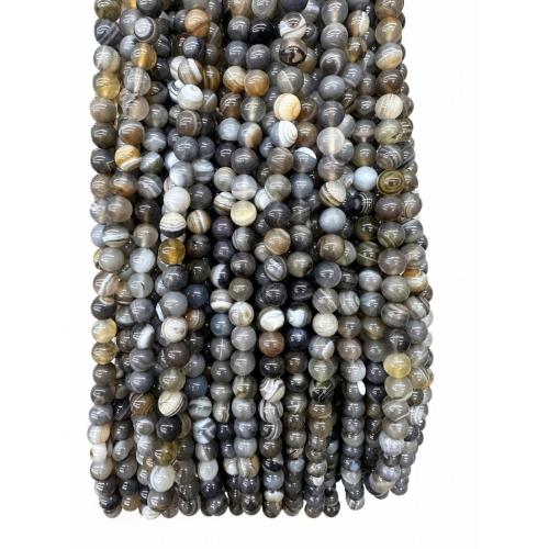 Abalorios de Ágata de Botswana, Ágata Bostwana, Esférico, Bricolaje & diverso tamaño para la opción, longitud:aproximado 38 cm, Vendido por Sarta[