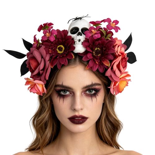 Kunststoff Haarband, Blume, handgemacht, Design für Halloween & für Frau, keine, 210x290mm, verkauft von PC