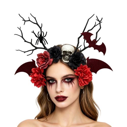 Stoff Haarband, mit Kunststoff, handgemacht, Design für Halloween & für Frau, keine, 280x320mm, verkauft von PC