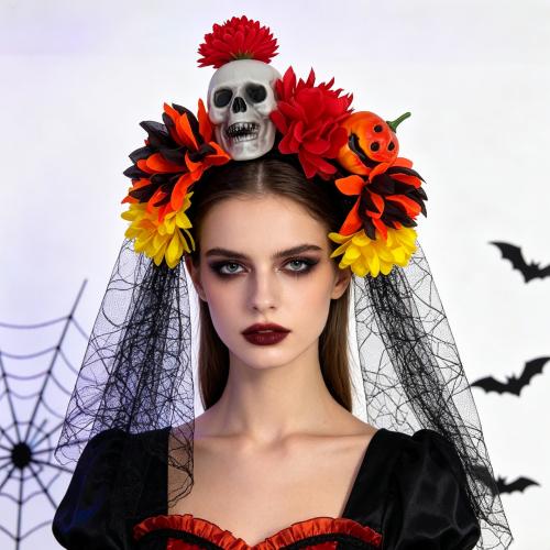 Stoff Haarband, Schädel, Epoxidharzklebstoff, Design für Halloween & für Frau, keine, verkauft von PC