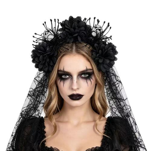 Stoff Haarband, Blume, handgemacht, Design für Halloween & für Frau, keine, verkauft von PC