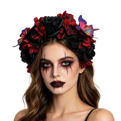 Stoff Haarband, Blume, handgemacht, Design für Halloween & für Frau, keine, 200x220mm, verkauft von PC