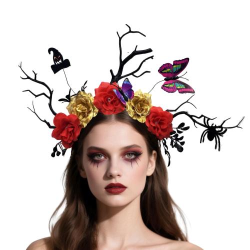 Kunststoff Haarband, Blume, Epoxidharzklebstoff, Design für Halloween & für Frau, keine, 280x370mm, verkauft von PC
