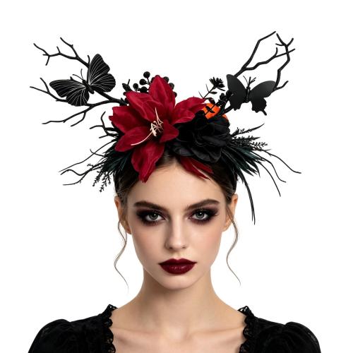 Kunststoff Haarband, Blume, handgemacht, Design für Halloween & für Frau, keine, 380x320mm, verkauft von PC