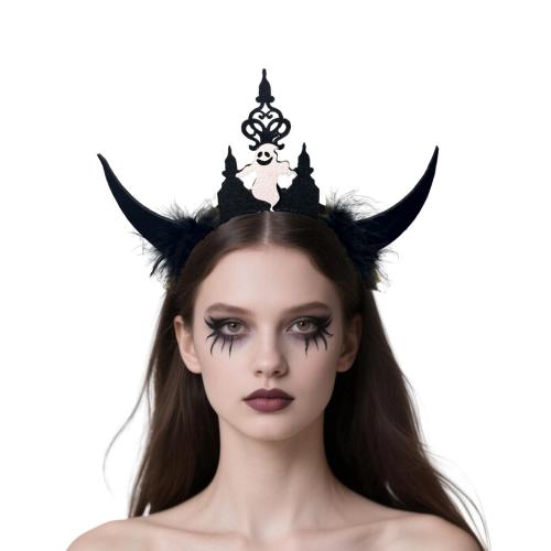 Stoff Haarband, mit Plüsch, handgemacht, Design für Halloween & für Frau, keine, 250x300mm, verkauft von PC