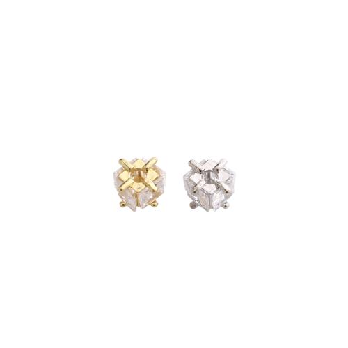 Entretoise de perles en laiton, Placage, DIY & pavé de micro zircon, plus de couleurs à choisir Vendu par PC