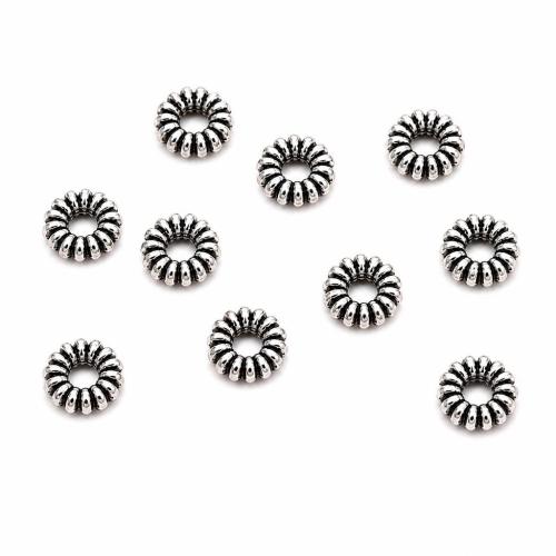 亜鉛合金ジュエリーワッシャー, 亜鉛合金, シルバーメッキ, DIY 穴:約 2mm, 売り手 パソコン