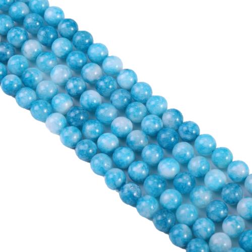 Perles de pierre gemme unique, Larimar, Rond, poli, DIY & normes différentes pour le choix Environ 38 cm, Vendu par brin