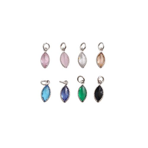 Cubic Zirconia Micro Pave Brass Pendants, plated, DIY & micro pave cubic zirconia 