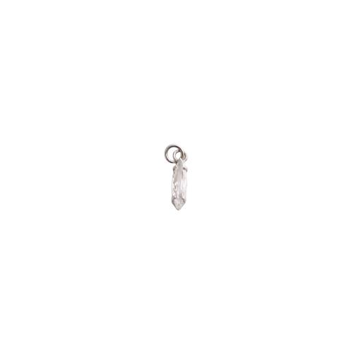Cubic Zirconia Micro Pave Brass Pendants, plated, DIY & micro pave cubic zirconia 