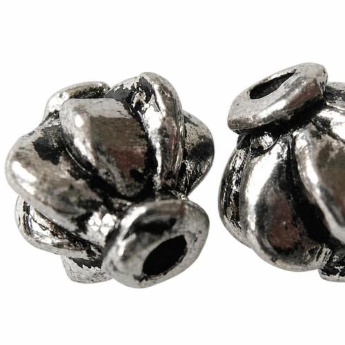 亜鉛合金スぺーサービーズ, 亜鉛合金, 円形, メッキ, 無色 穴:約 2-4mm, 3000パソコン/バッグ, 売り手 バッグ