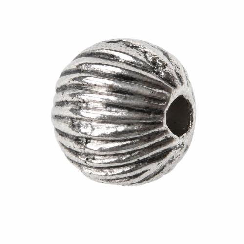 Perles intercalaires en alliage de zinc, Rond, Placage, plus de couleurs à choisir Environ 1.5mm Vendu par sac
