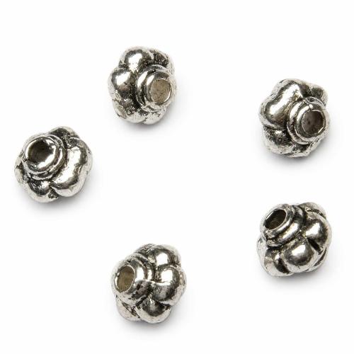 亜鉛合金スぺーサービーズ, 亜鉛合金, ドラム形, メッキ, 無色 穴:約 1-2mm, 3000パソコン/バッグ, 売り手 バッグ