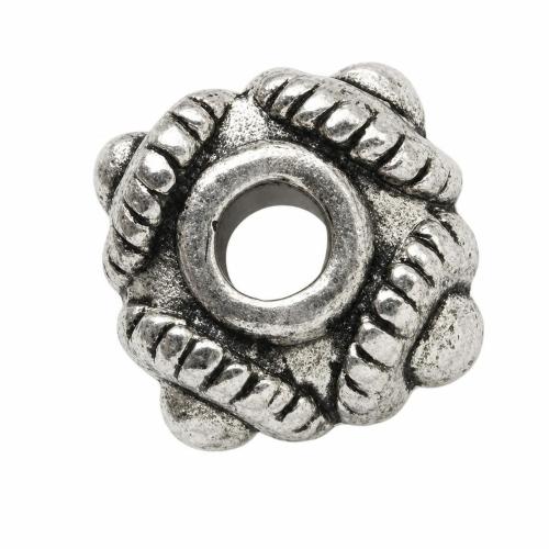 亜鉛合金スぺーサービーズ, 亜鉛合金, 花形, メッキ, 無色, 鉛、ニッケルフリー, 8mm, 穴:約 2mm, 800パソコン/バッグ, 売り手 バッグ
