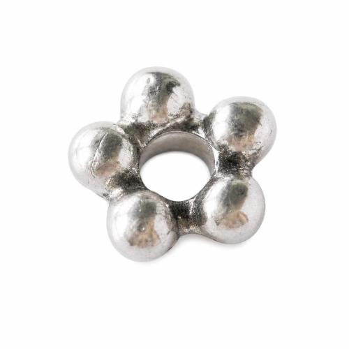 亜鉛合金スぺーサービーズ, 亜鉛合金, 花形, メッキ, 無色, 鉛、ニッケルフリー, 4mm, 10000パソコン/バッグ, 売り手 バッグ