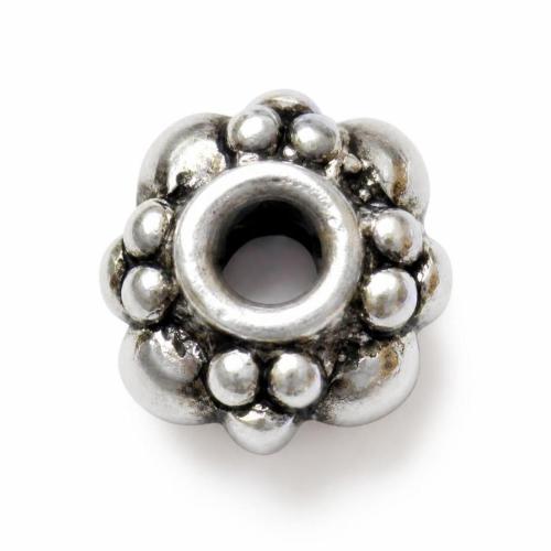 Perles intercalaires en alliage de zinc, fleur, Placage, plus de couleurs à choisir, protéger l'environnement, sans nickel, plomb et cadmium Vendu par sac