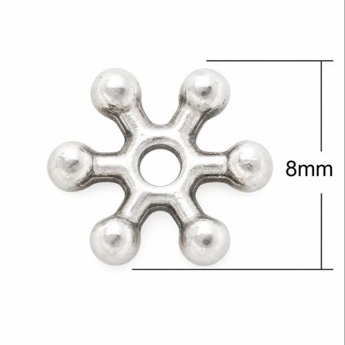 Perles intercalaires en alliage de zinc, fleur, Placage, plus de couleurs à choisir, sans plomb et nickel Vendu par sac