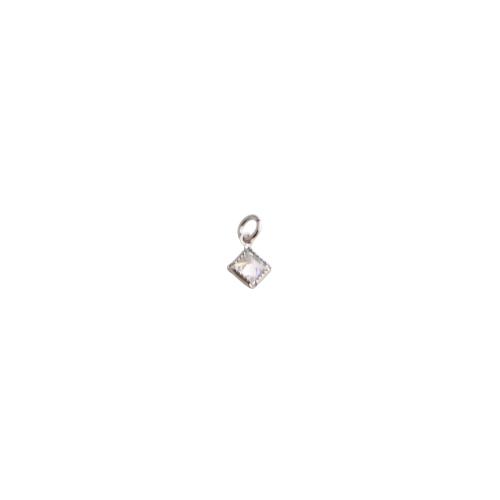 Cubic Zirconia Micro Pave Brass Pendants, Geometrical Pattern, plated, DIY & micro pave cubic zirconia 