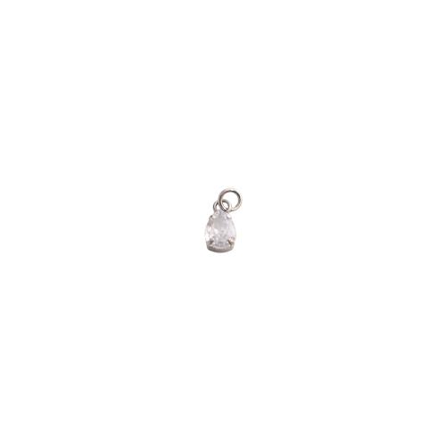 Cubic Zirconia Micro Pave Brass Pendants, plated, DIY & micro pave cubic zirconia 