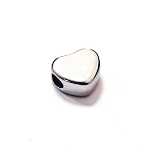 Stainless Steel Jewelry Beads, 304 Stainless Steel, Heart, DIY & machine polishing, original color Approx 3.5mm 