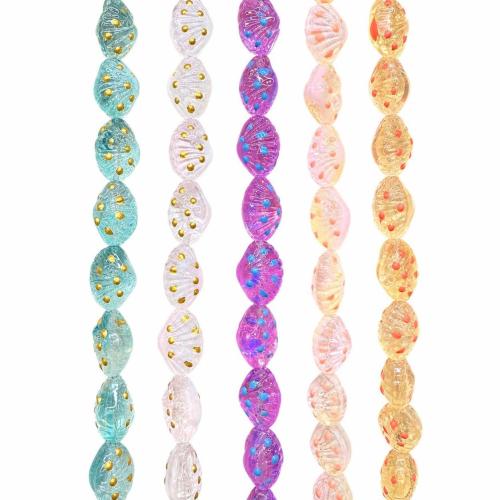 Perles murano animaux, chalumeau, coquille, dessiné à la main, DIY, plus de couleurs à choisir Environ Vendu par brin[