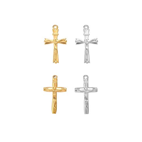 pendentifs En acier inoxydable de Croix , Acier inoxydable 304, Placage, DIY & styles différents pour le choix, Vendu par PC