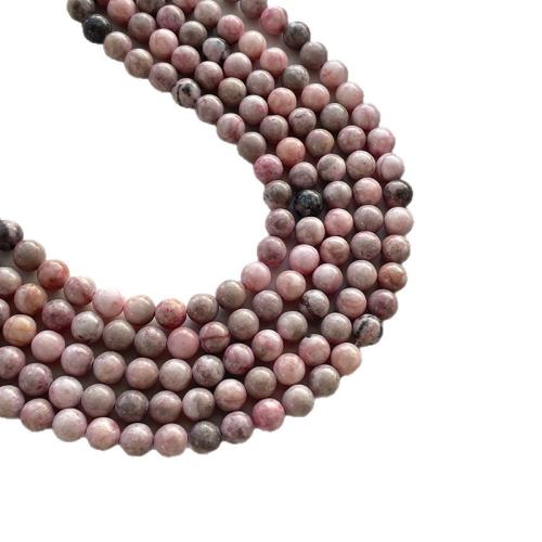 Zèbra Pierre, Jaspe de zèbre, Rond, poli, DIY & normes différentes pour le choix, rose Environ 38 cm, Vendu par brin[