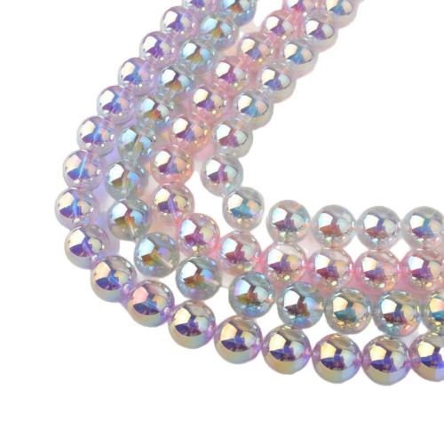 Abalorios de Cristal Esféricos, barniz de secado al horno, Bricolaje & diverso tamaño para la opción, más colores para la opción, Vendido por Sarta