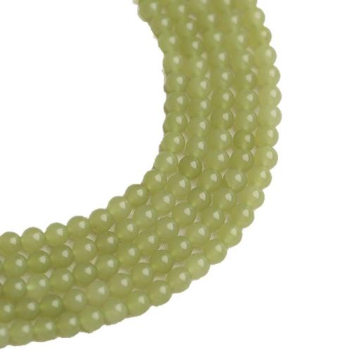 Dyed Jade Beads, Hetian Jade, Round, polished, DIY Approx 38 cm 