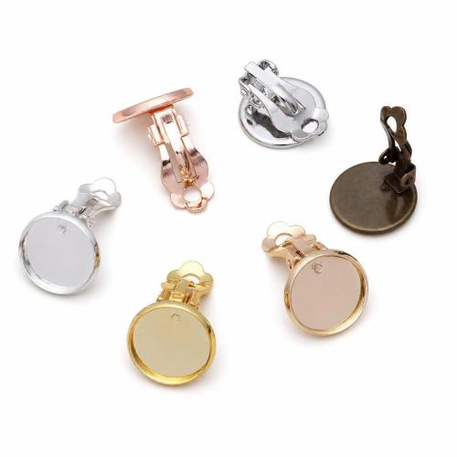 Brass Clip On Earring Finding, plated, DIY [