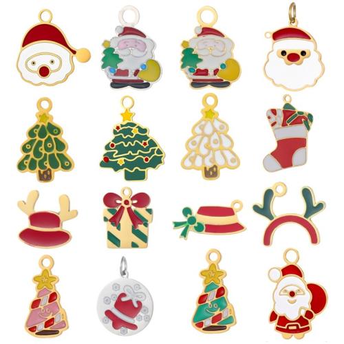 エナメル質のステンレス　ペンダント, 304ステンレススチール, メッキ, クリスマスデザイン & DIY & 異なるスタイルを選択, 売り手 パソコン