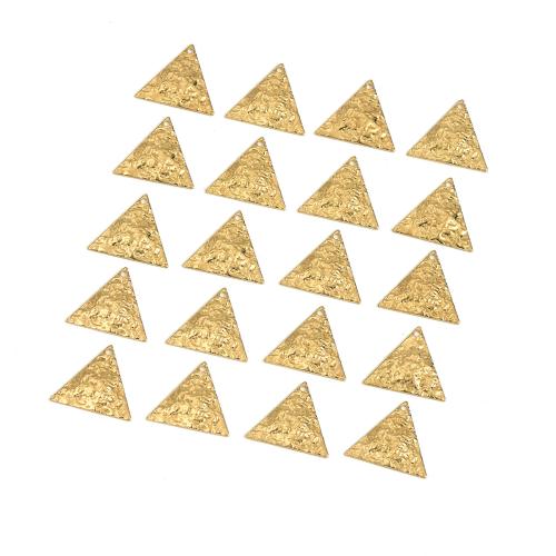 Brass Jewelry Pendants, Triangle, polished, DIY, original color 