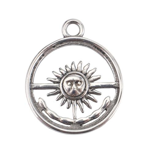 Stainless Steel Pendants, 316 Stainless Steel, DIY & hollow, original color Approx 2.5mm 