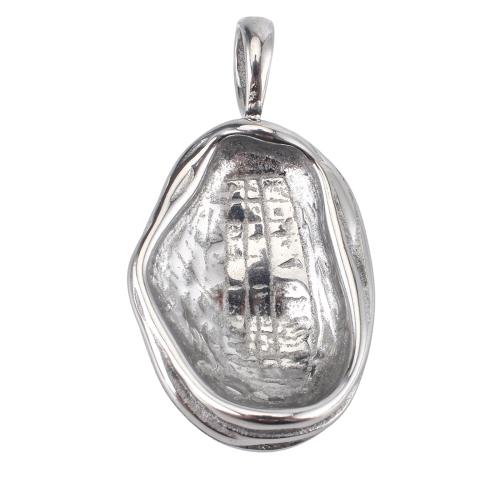 Stainless Steel Pendant Setting, 316 Stainless Steel, DIY, original color Approx 