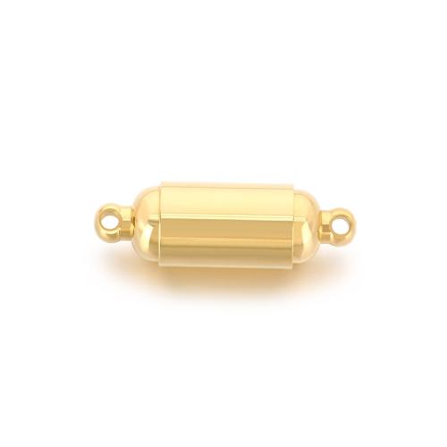 Round Stainless Steel Magnetic Clasps, 304 Stainless Steel, plated, DIY [