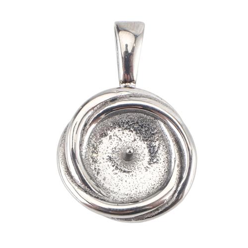 Stainless Steel Pendant Setting, 316 Stainless Steel, DIY, original color Approx Inner Approx 9.7mm 