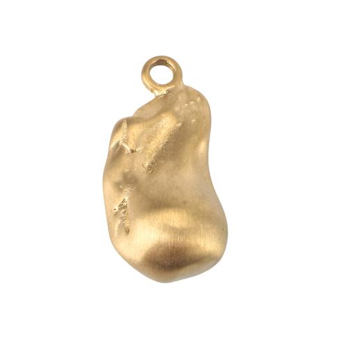 Stainless Steel Pendants, 316 Stainless Steel, gold color plated, DIY & frosted Approx 2.7mm 