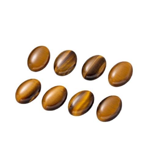Tiger Eye flat back cabochon, Oval, DIY Grade A 