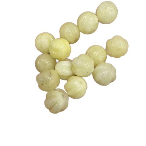 Single Gemstone Beads, Pumpkin, polished, DIY 10mm 