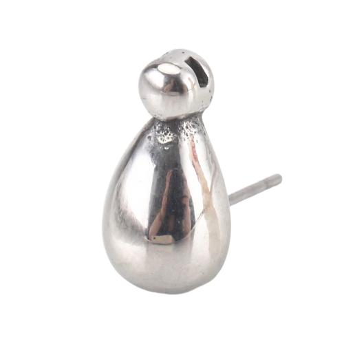 Stainless Steel Earring Stud Component, 316 Stainless Steel, for woman, original color 