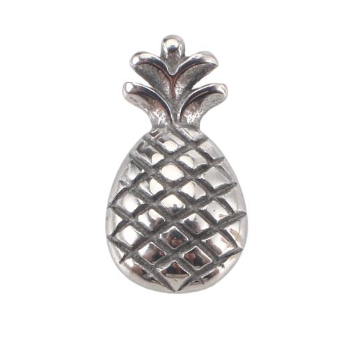 Stainless Steel Pendants, 316 Stainless Steel, Pineapple, DIY, original color 