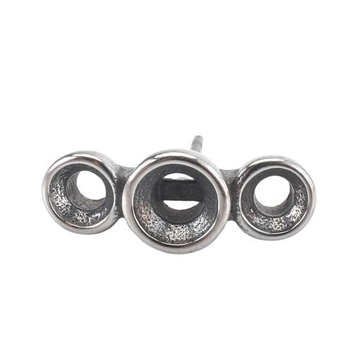 Stainless Steel Earring Stud Component, 316 Stainless Steel, DIY, original color 