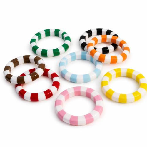 Resin Bangle, polished, for woman & stripe Inner Approx 64mm 
