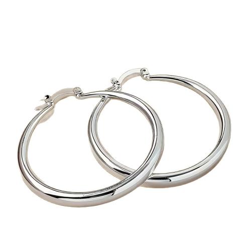 316L Stainless Steel Hoop Earring, Donut, Vacuum Ion Plating, fashion jewelry & for woman 
