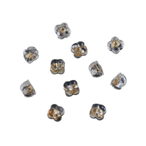 Silicone Ear Nut Component, Four Leaf Clover, anti-skidding & DIY 5mm 